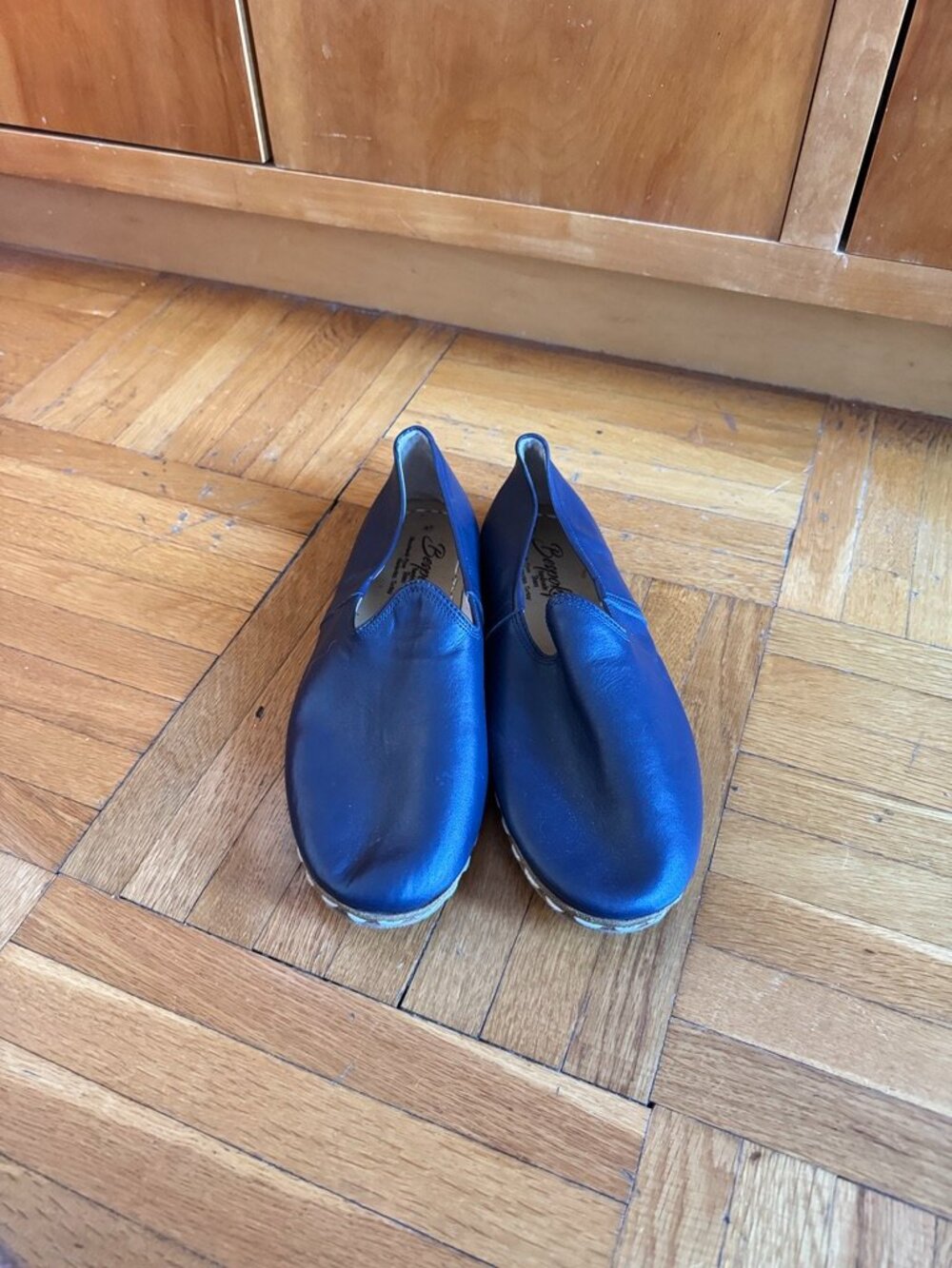 Bespoky Zero Drop Navy Blue Yemeni Shoes | Mens Full-Grain Leather (sz 47)